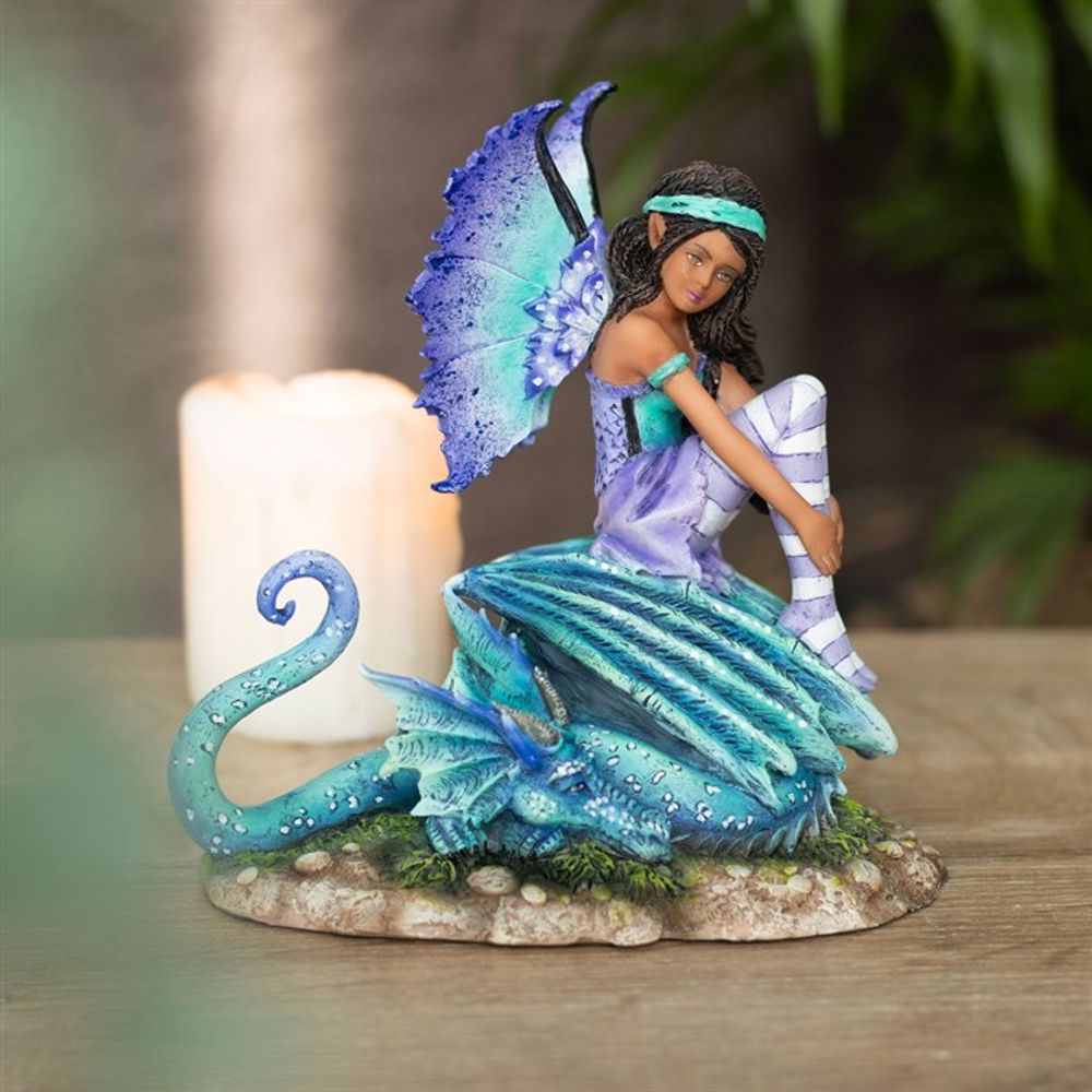 16cm Dragon Perch Fairy Figurine by Amy Brown N/A