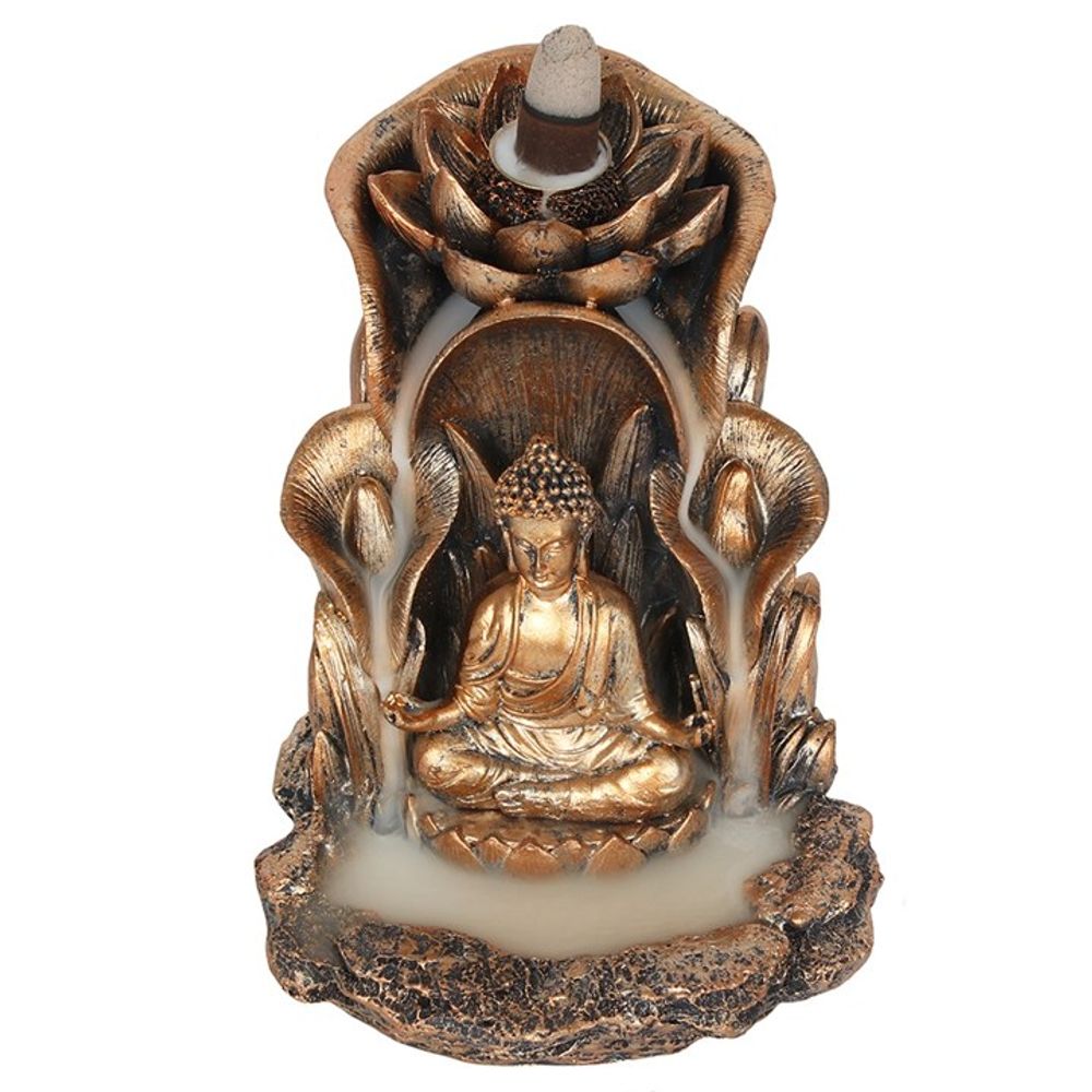 Bronze Buddha Backflow Incense Burner N/A