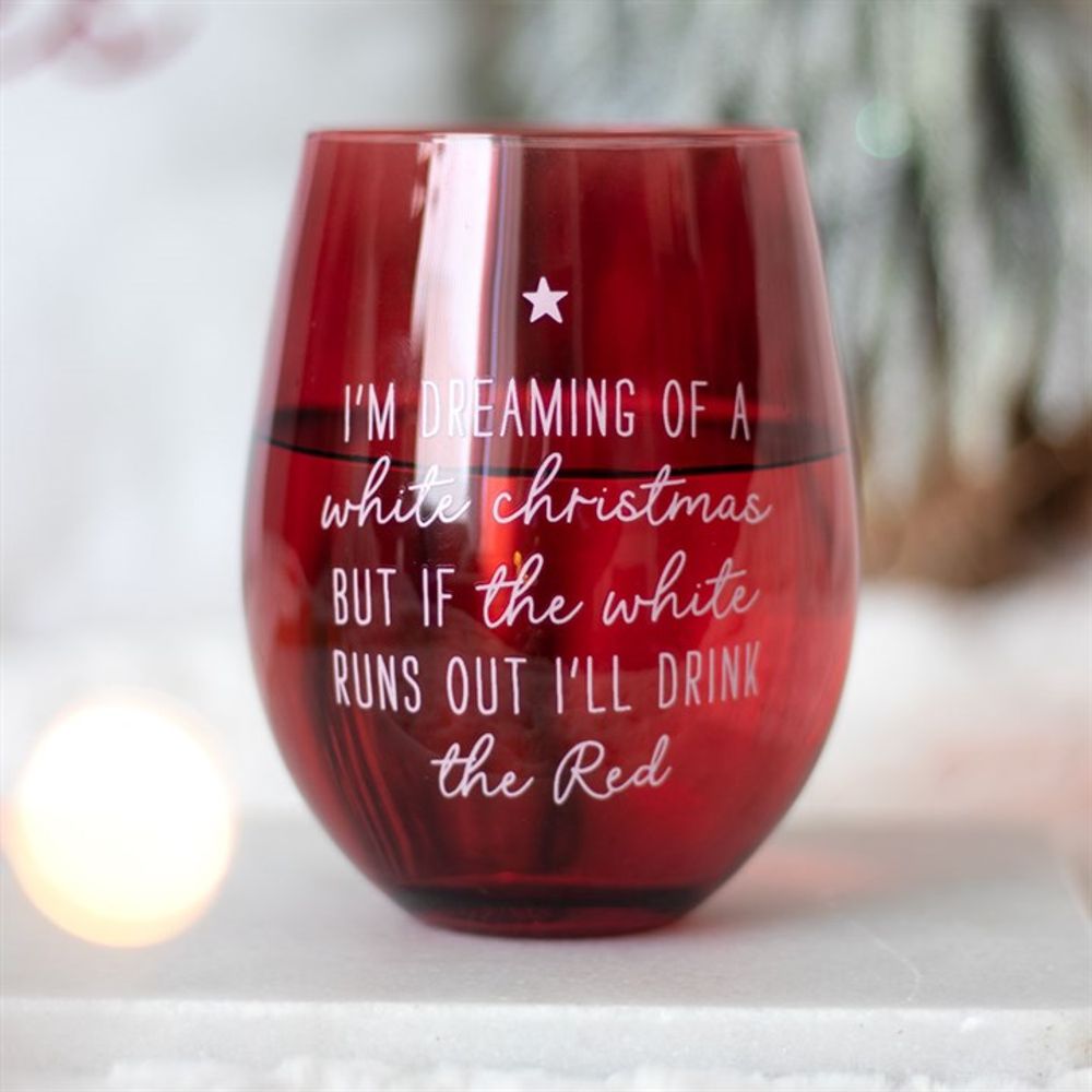 Dreaming of a White Christmas Stemless Glass N/A