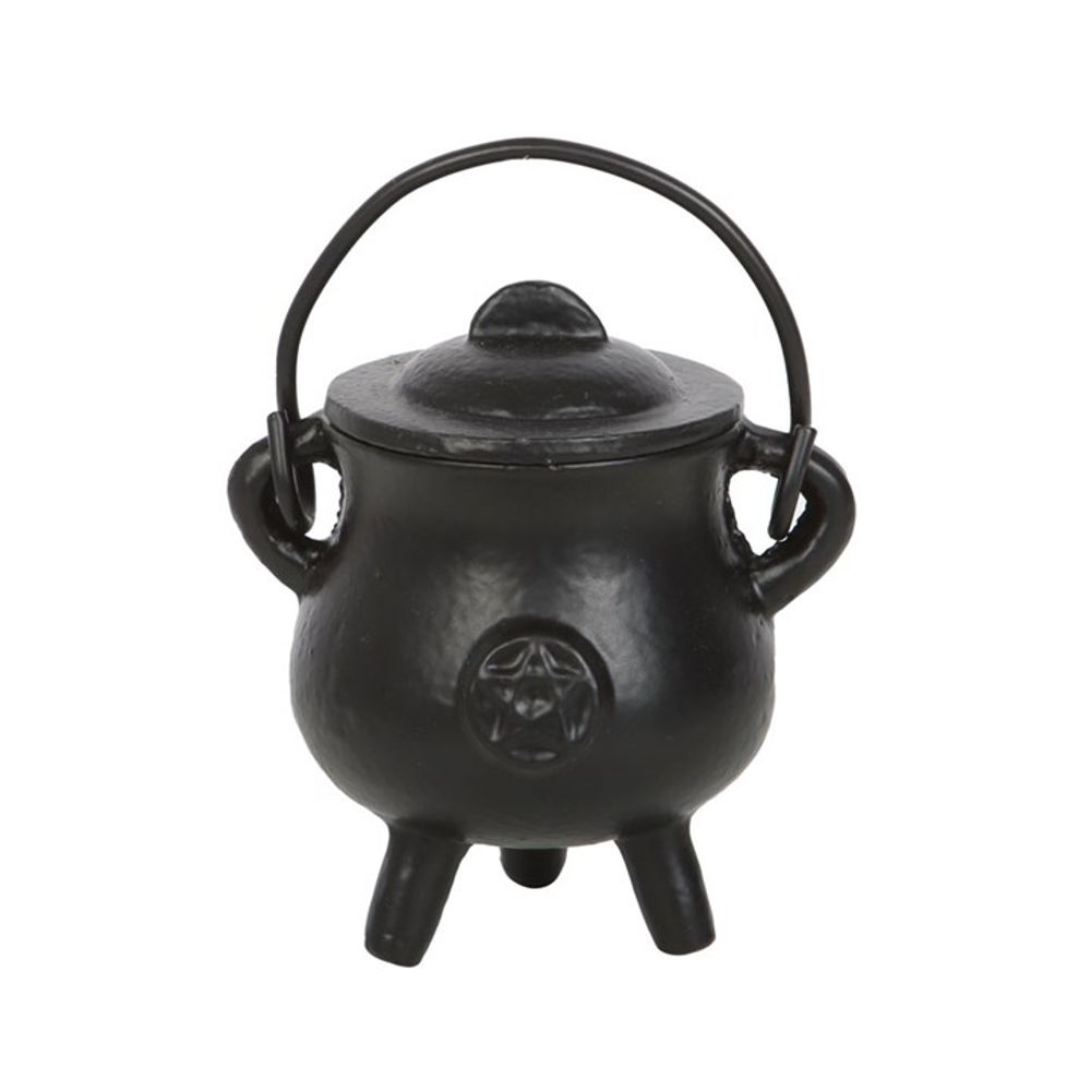 7.5cm Smooth Cast Iron Cauldron with Pentagram N/A