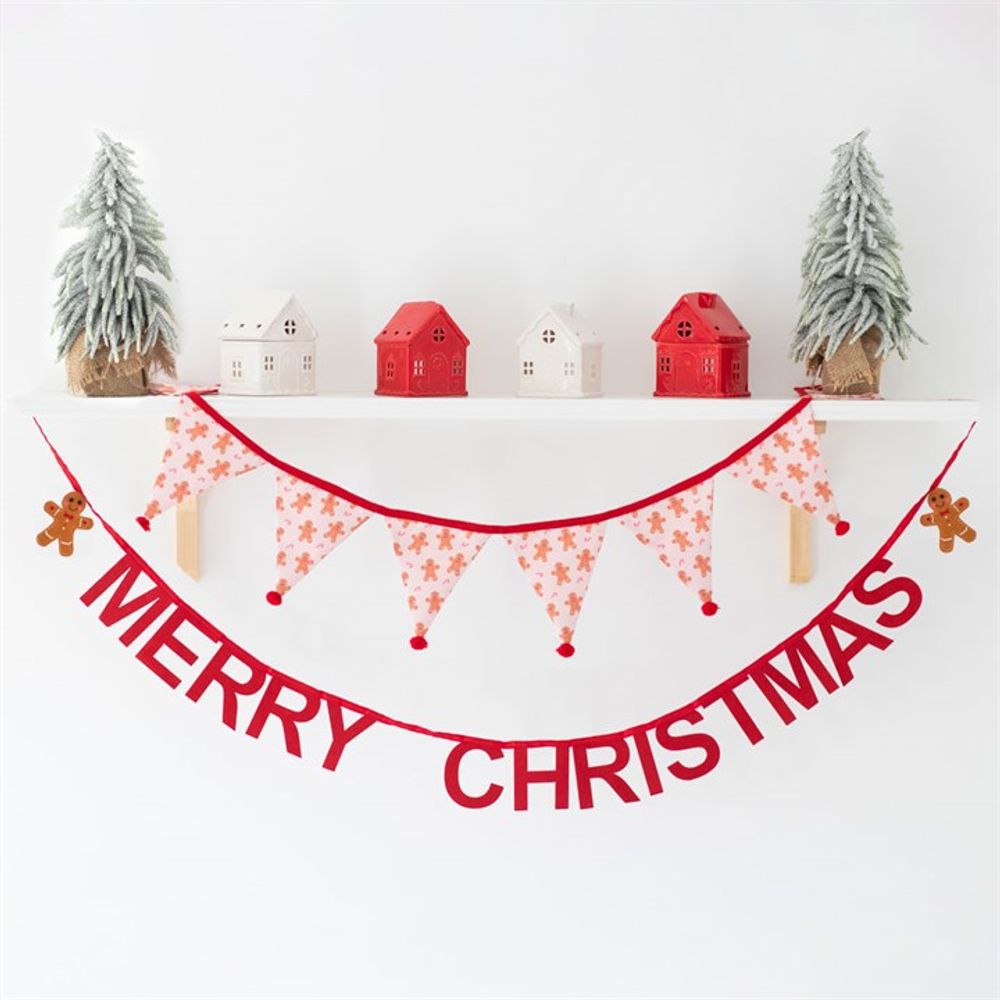 Merry Christmas Gingerbread Bunting N/A