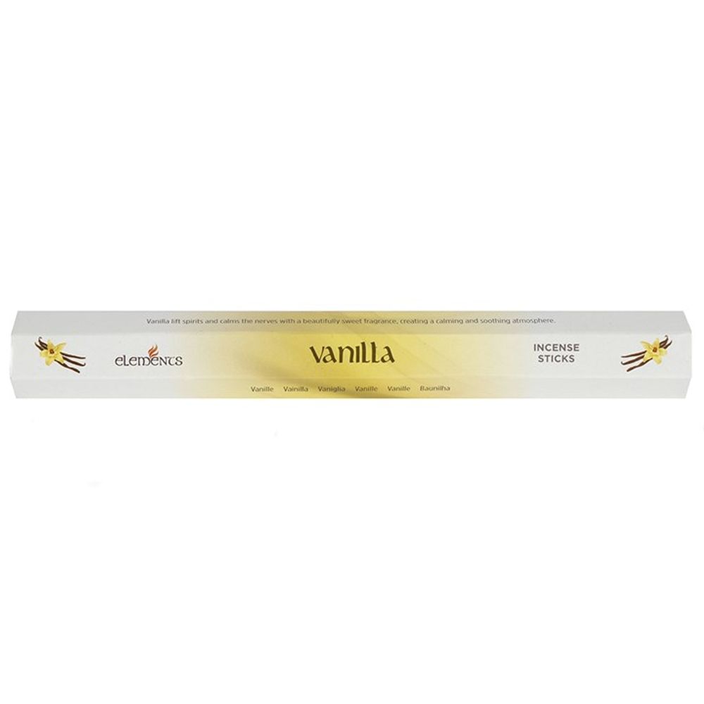 Set of 6 Packets of Elements Vanilla Incense Sticks N/A