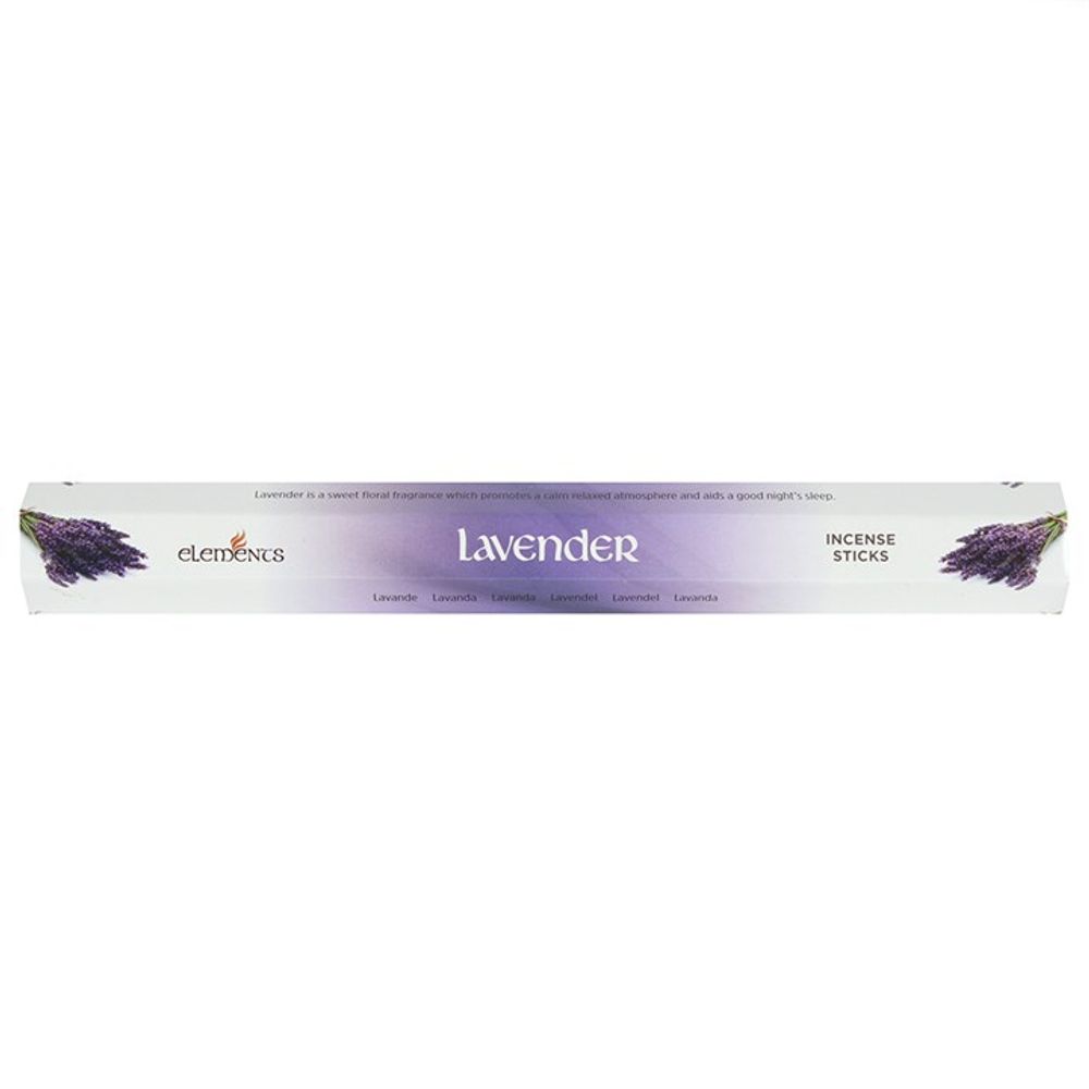 Set of 6 Packets of Elements Lavender Incense Sticks N/A