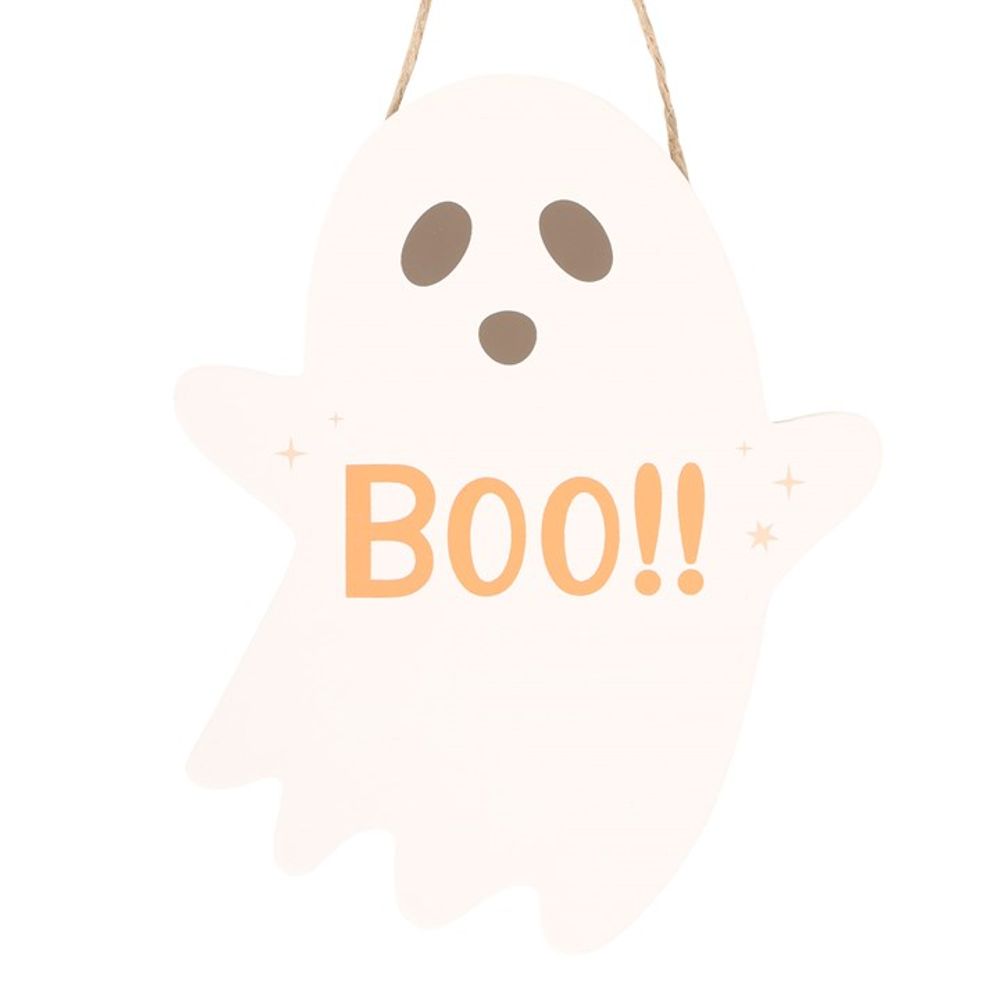 20cm Ghost Shaped Hanging Sign N/A