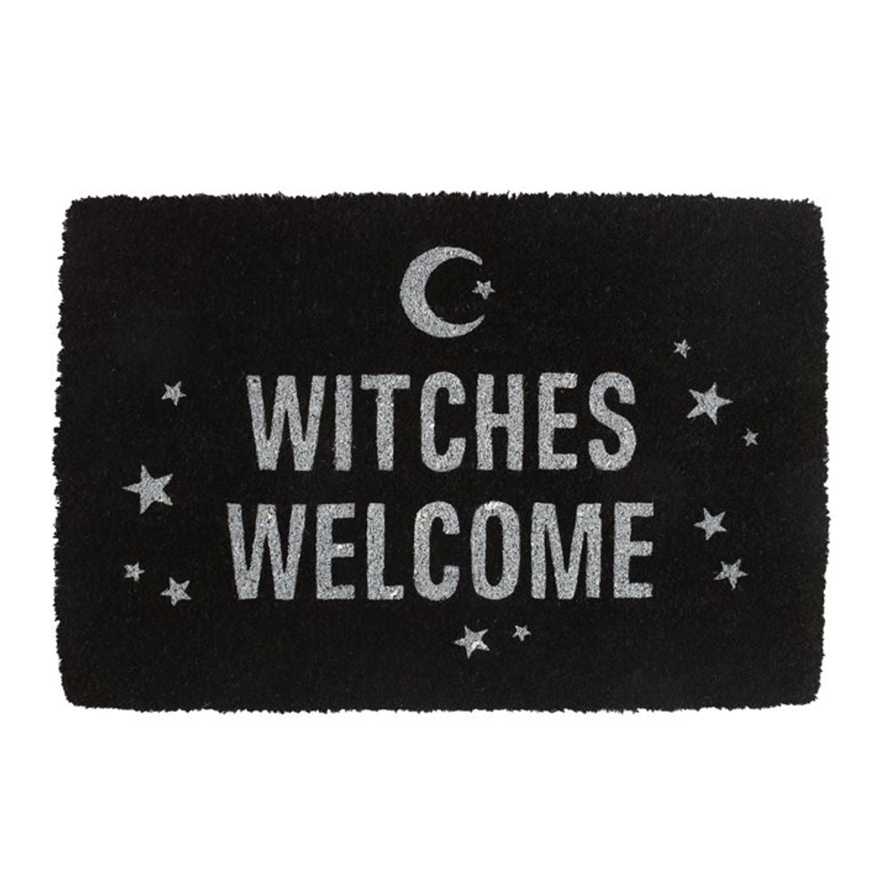 Black Witches Welcome Doormat N/A