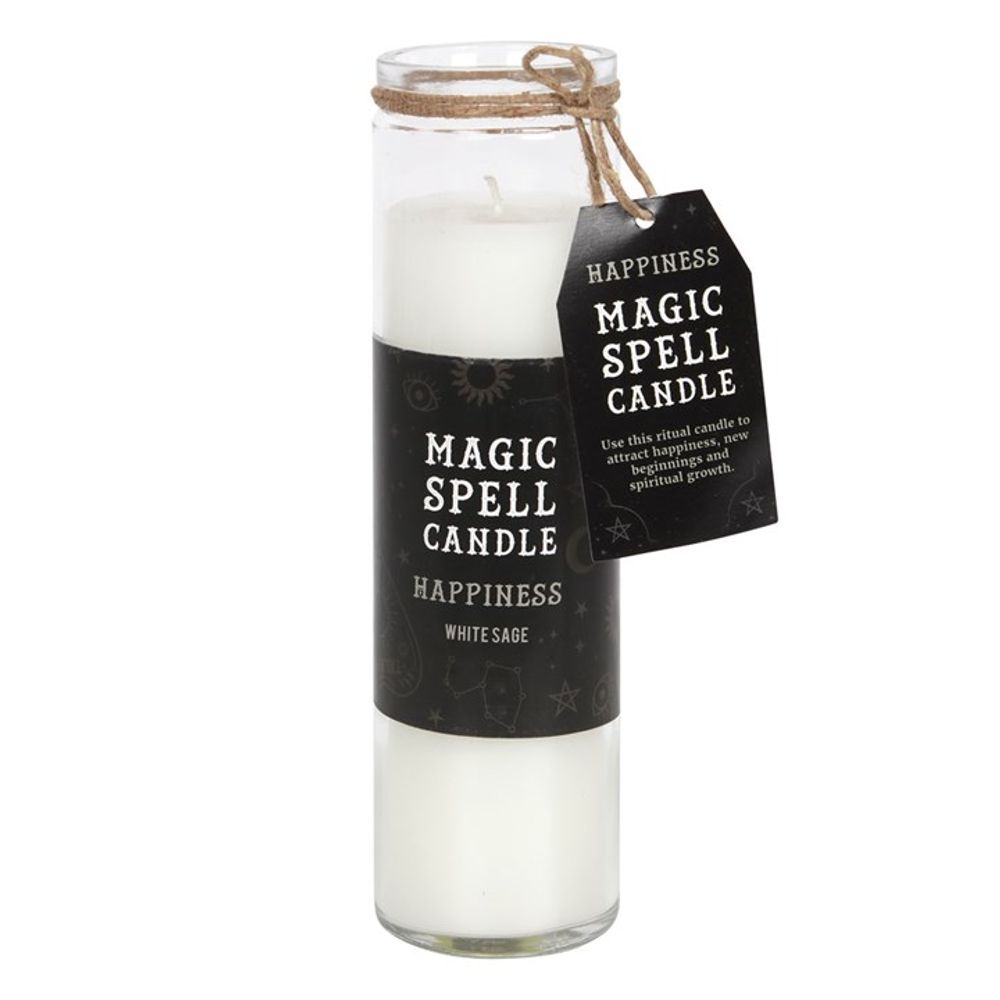 White Sage 'Happiness' Spell Tube Candle N/A