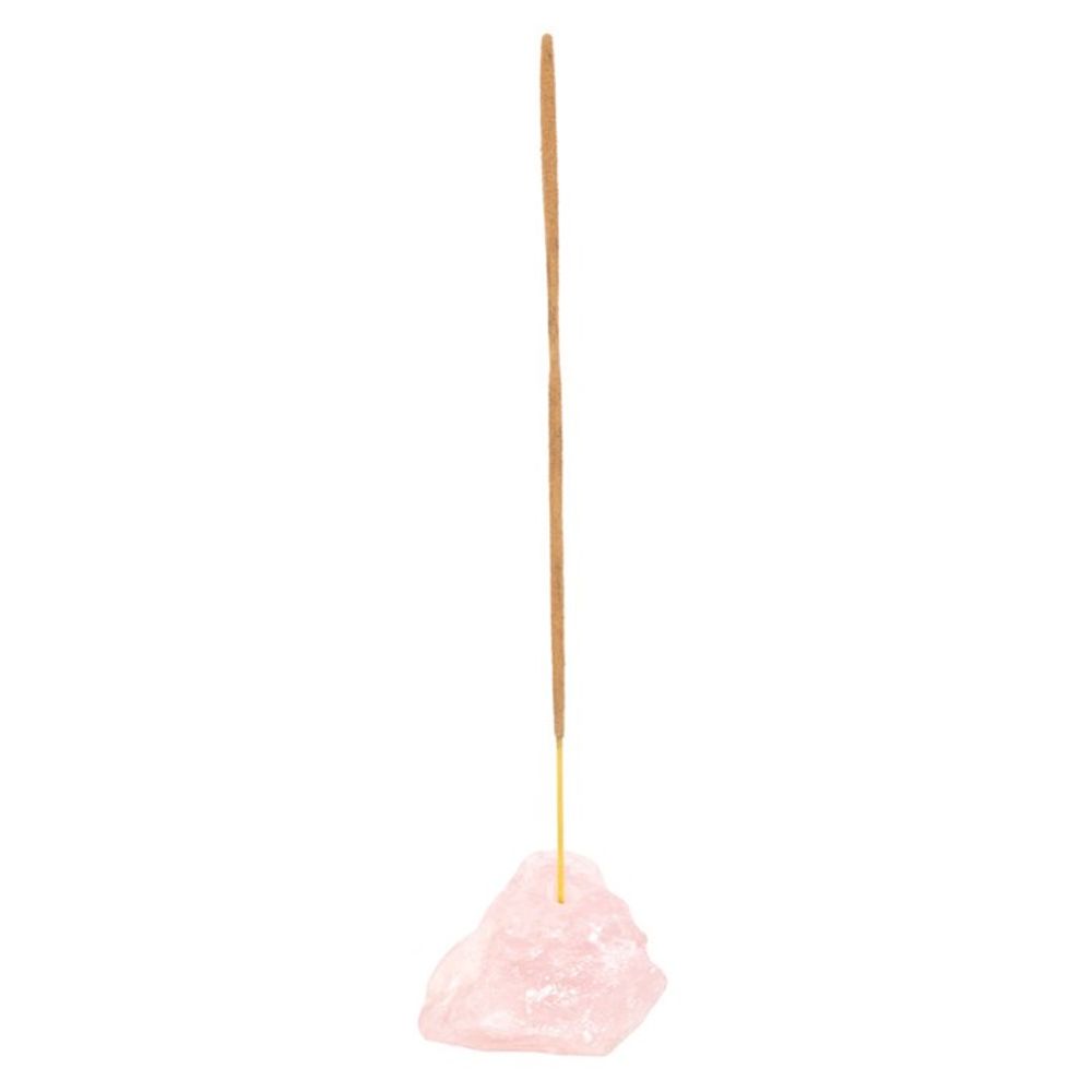 Rose Quartz Crystal Incense Stick Holder N/A