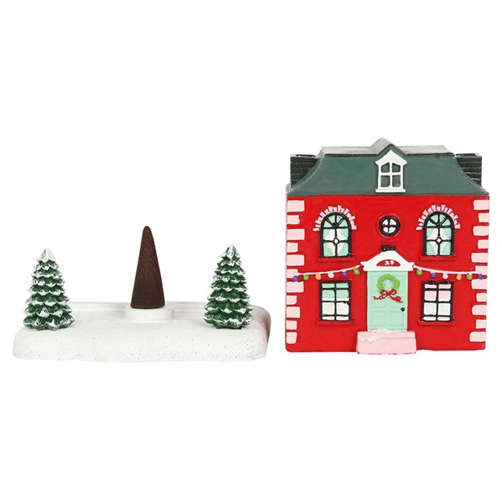 Christmas House Incense Cone Burner N/A