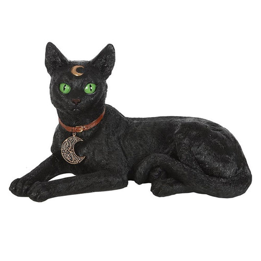 Laying Black Cat Figurine N/A