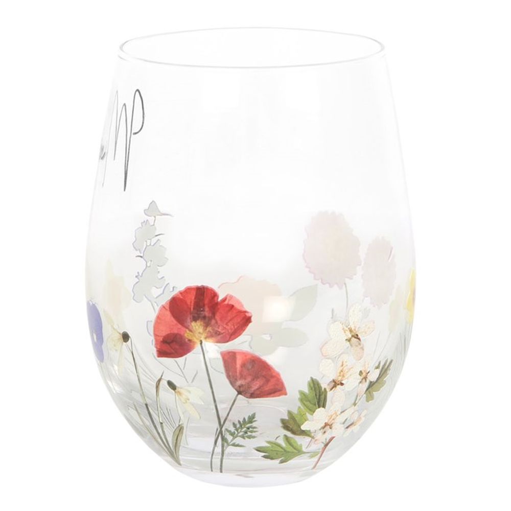 Mum Wildflower Stemless Glass N/A