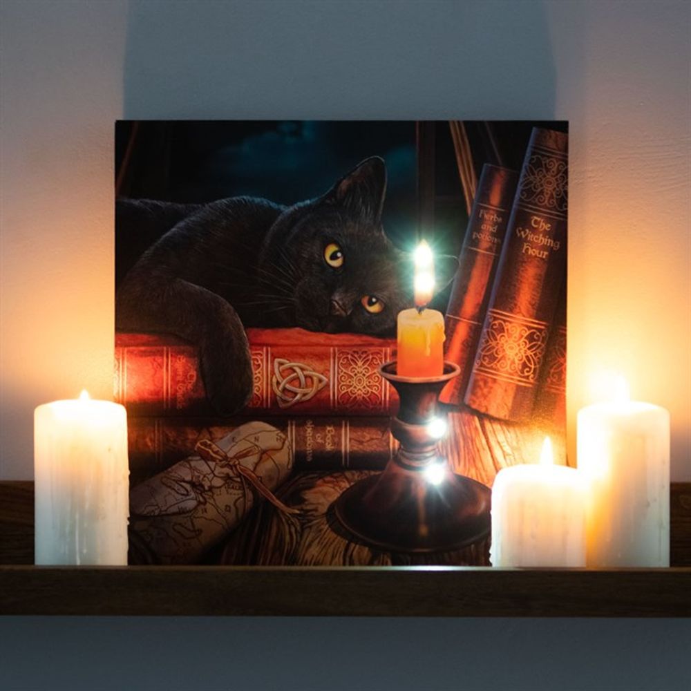 The Witching Hour Light Up Canvas Plaque by Lisa Parker N/A