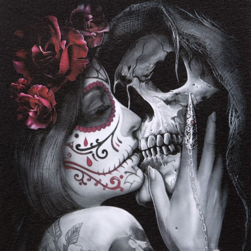 19x25cm Dead Kiss Canvas Plaque by Spiral Direct N/A