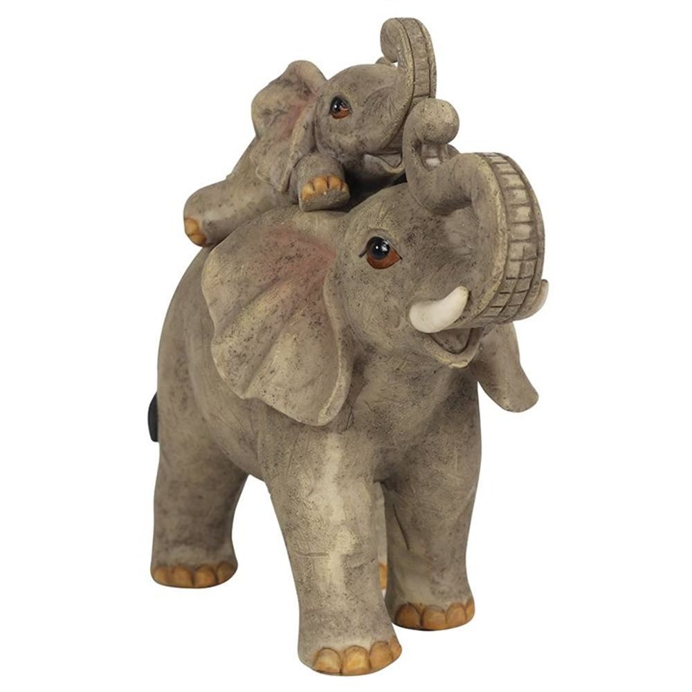 Elephant Adventure Mother and Baby Elephant Ornament N/A