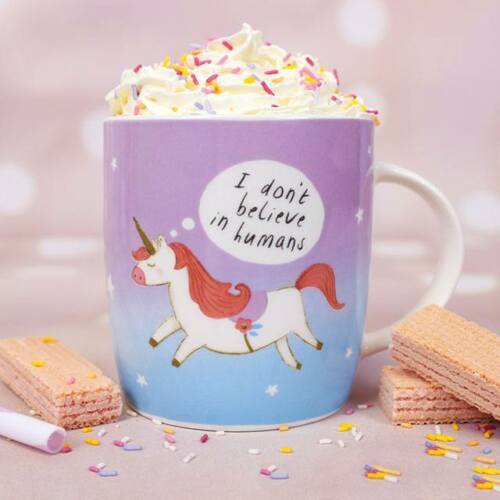 BONE china UNICORN MUG. KIDDIES/GIFT ITEM. H:9.00cm x W:8.50cm x D:8.50cm none