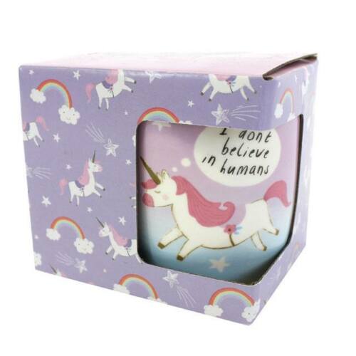 BONE china UNICORN MUG. KIDDIES/GIFT ITEM. H:9.00cm x W:8.50cm x D:8.50cm none