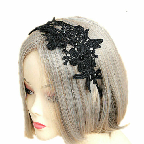 Elegant Gothic Wide Lace Flower Headband Hair Band Headwrap Hair Accessories Unbranded