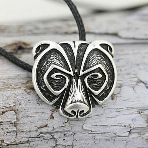 Bear Head Amulet Pendant Necklace Norse Viking pendant Talisman JewelleryUnisex Unbranded