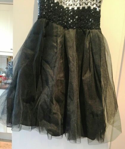 Vintage Sequin Prom Dress S Fancy Dress Fairy Festival Net Skirt Punk Goth Rare Rare