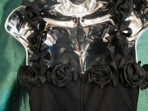 Beautiful Black Long Sexy Dress Gothic Style Size 8 Black rose's Phaze Clothing Phaze clothing