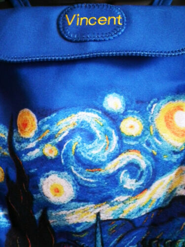 blue Van GOgh Bag-rucksack-2straps-10" x 12" Unbranded