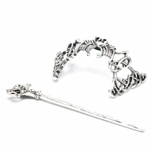 Celtics Knots Hairpins Vintage Viking Women Girl Hair Clips Stick Slide New 9cm none