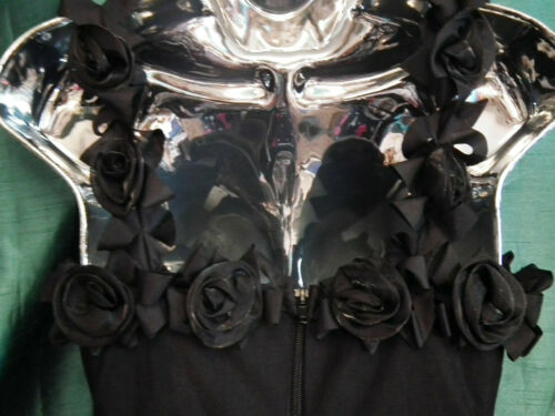 Beautiful Black Long Sexy Dress Gothic Style Size 8 Black rose's Phaze Clothing Phaze clothing