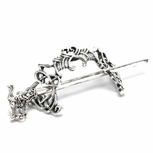 Celtics Knots Hairpins Vintage Viking Women Girl Hair Clips Stick Slide New 9cm none