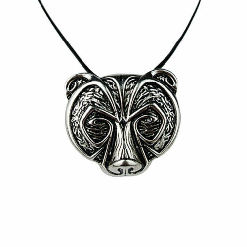 Bear Head Amulet Pendant Necklace Norse Viking pendant Talisman JewelleryUnisex Unbranded