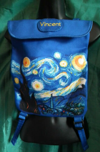 blue Van GOgh Bag-rucksack-2straps-10" x 12" Unbranded