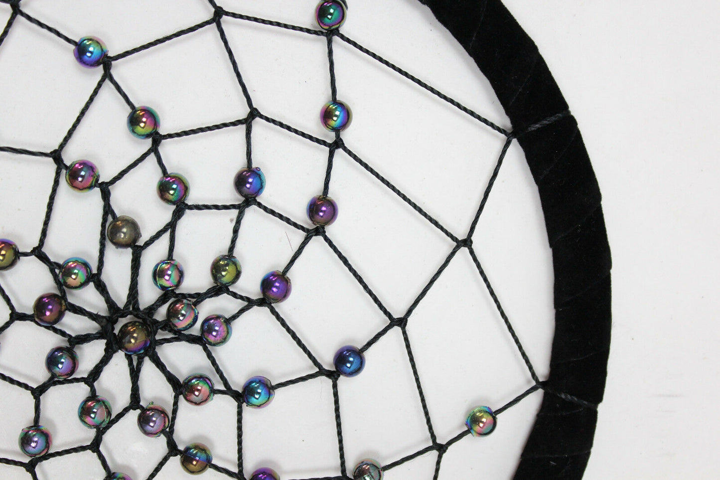 Funky Bali Dreamcatchers-LARGE ROUND-RAINBOW -Bedroom Size Spirit Equinox