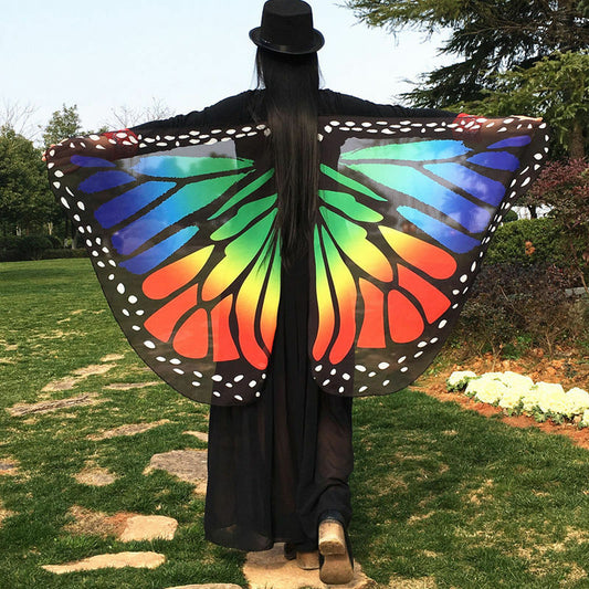 Butterfly Wings Shawl Fairy Costume Nymph Pixie Bikini Cover Up BeachTowel/festi Unbranded