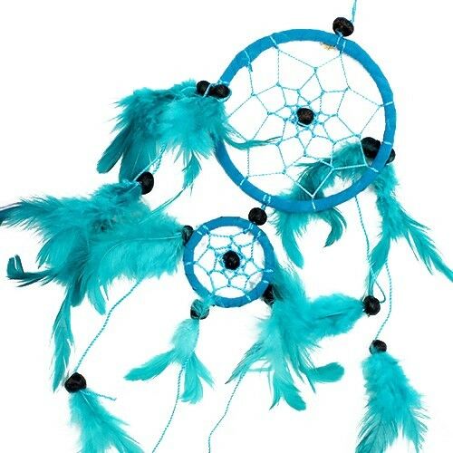 Funky Bali Dreamcatchers-LARGE ROUND-TURQOISE/PINK/PURPLE -Bedroom Size Spirit Equinox