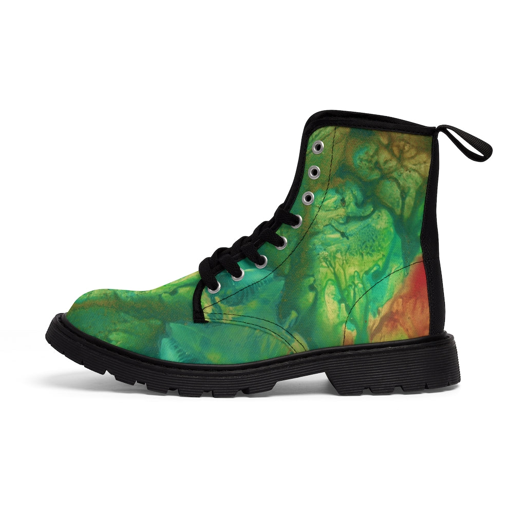 Men's Canvas Boots Printify