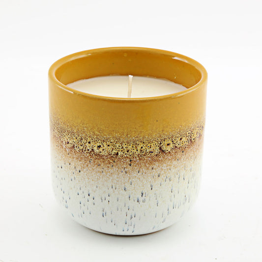 9cm Reactive Glaze Abstract Candle Wonkey Donkey Bazaar