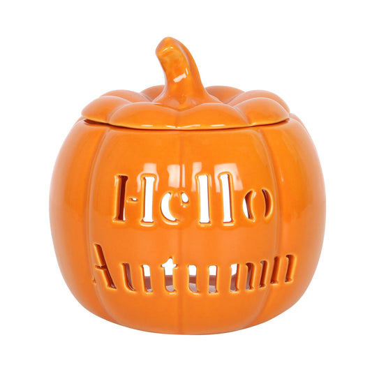 Hello Autumn Pumpkin Oil Burner Wonkey Donkey Bazaar