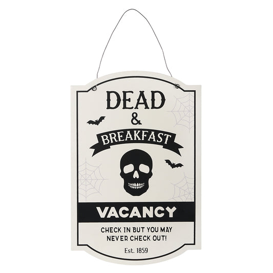 30cm Dead and Breakfast Hanging Sign Wonkey Donkey Bazaar