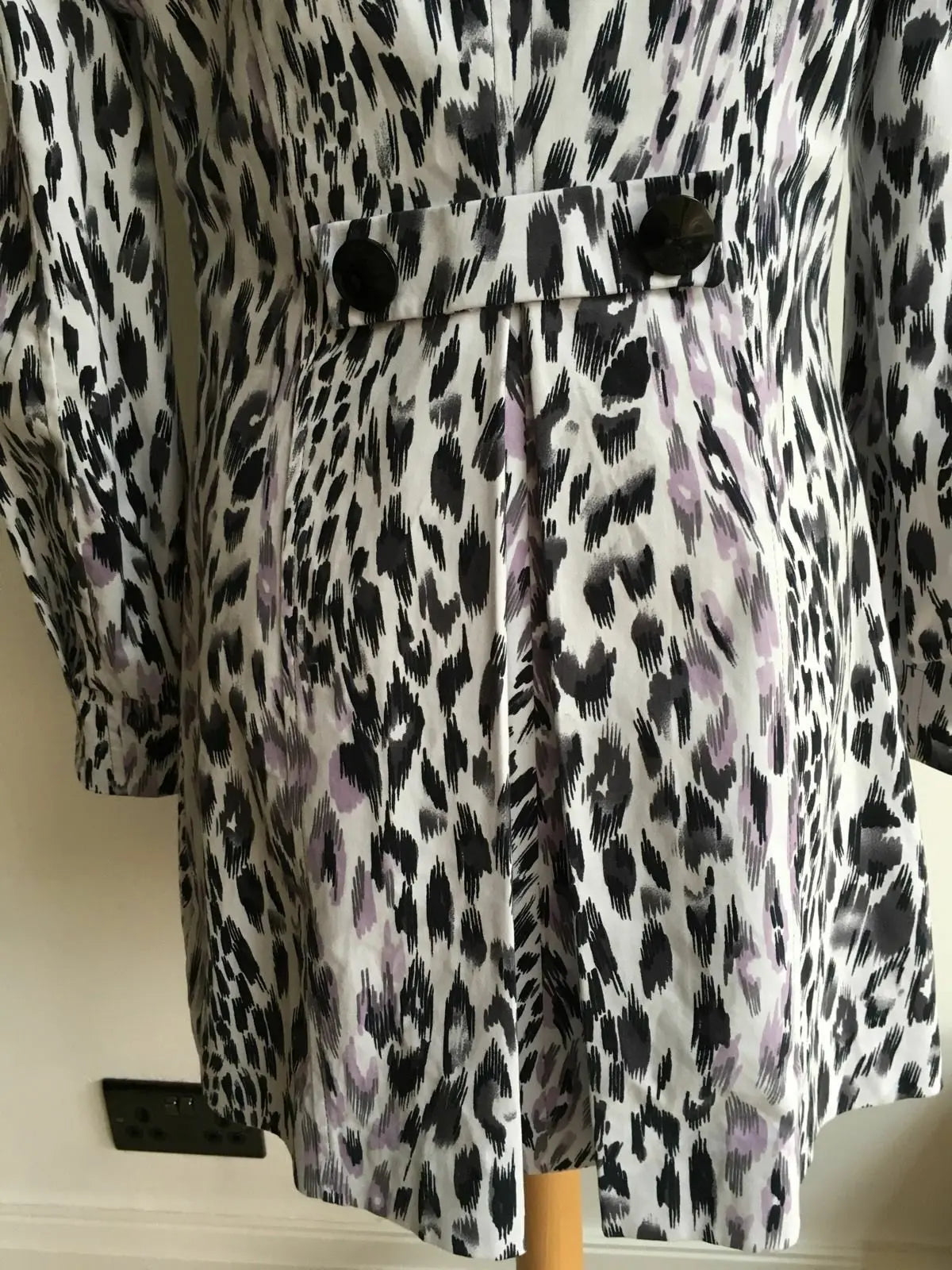 M&s leopard print on sale coat