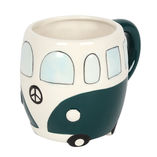 Dark Green Campervan Mug Wonkey Donkey Bazaar