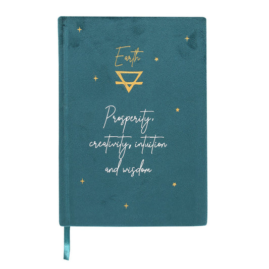 Earth Element Velvet A5 Notebook Wonkey Donkey Bazaar