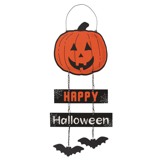 Happy Halloween Pumpkin Chain Sign Wonkey Donkey Bazaar