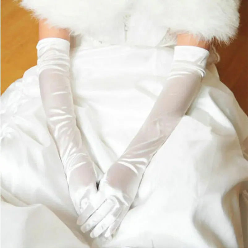 Women Long Gloves Satin Opera /Wedding Bridal/Evening/Party/Prom/Costume. Unbranded/Generic