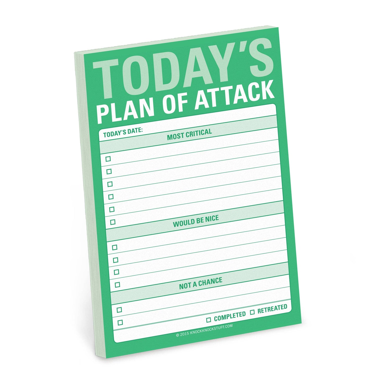 Knock Knock Today`s Plan of Attack Great Big Stickies Knock Knock UK