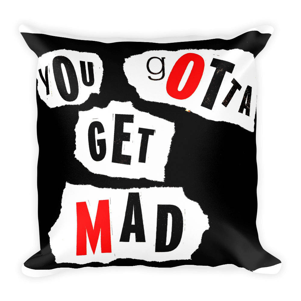 Exclusive Original Designer Punk/Anarchist Square Pillow by Aditi-Kali Wonkey Donkey Bazaar