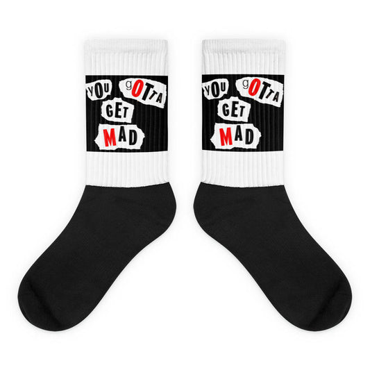 Exclusive Original Designer Socks by Aditi-Kali-"You gotta get mad" Wonkey Donkey Bazaar