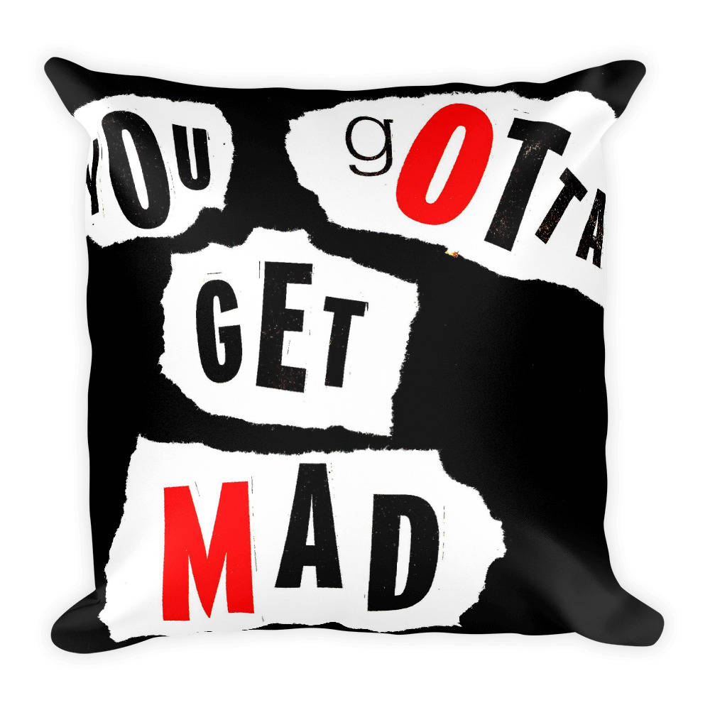 Exclusive Original Designer Punk/Anarchist Square Pillow by Aditi-Kali Wonkey Donkey Bazaar