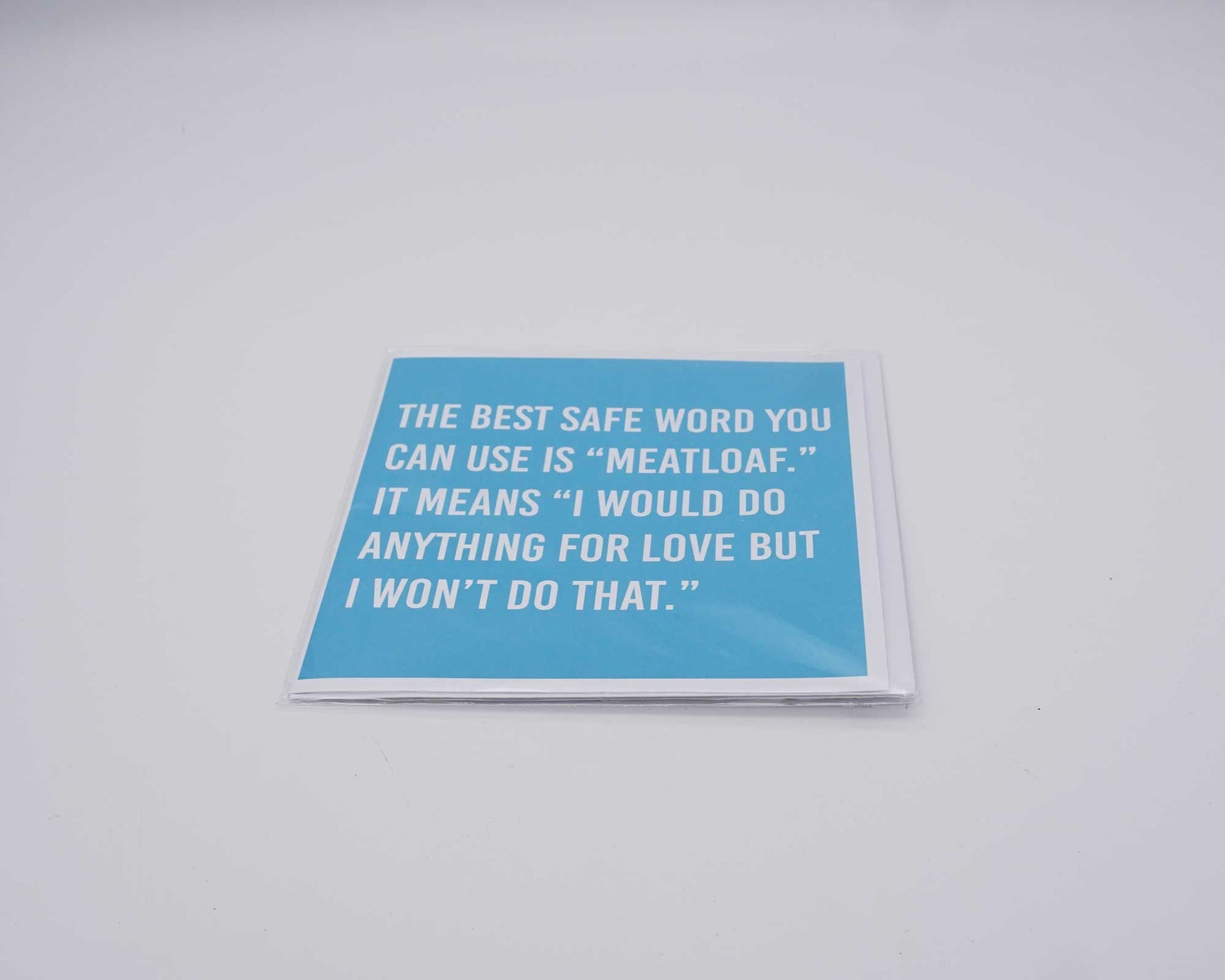 Meatloaf Safe Word Card - I Would Do Anything For Love Card Morning Cuppa Gifts