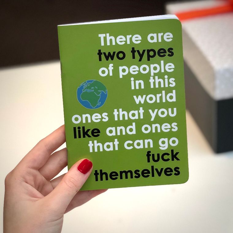 There Are Two Types Of People In This World Notebook The Chiswick Gift Company