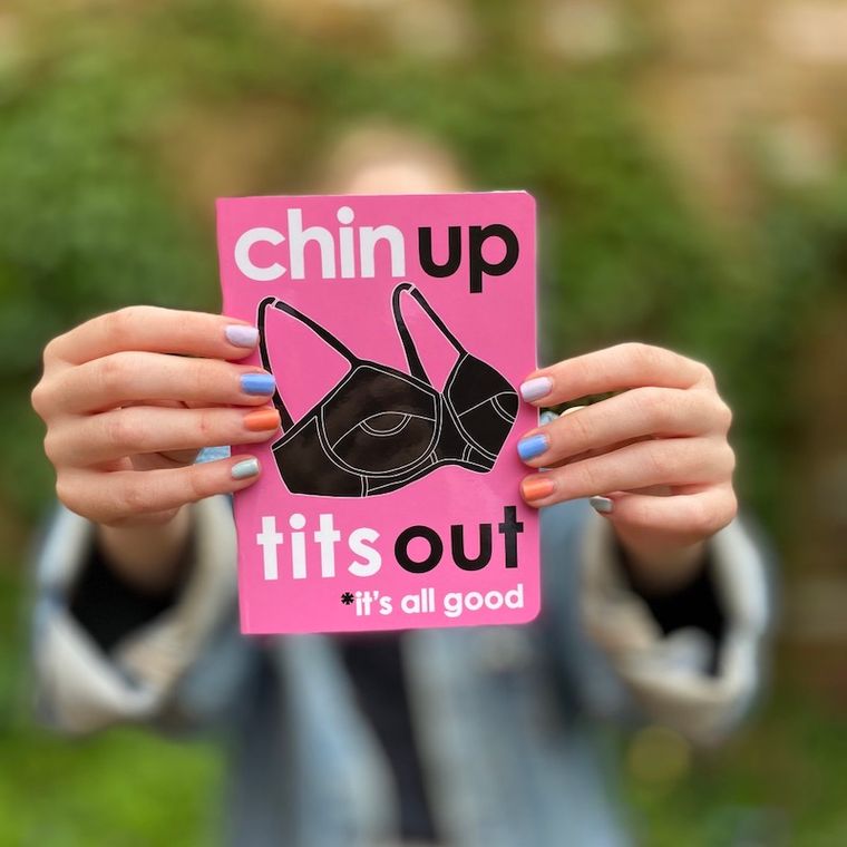 Chin Up Tits Out Notebook The Chiswick Gift Company