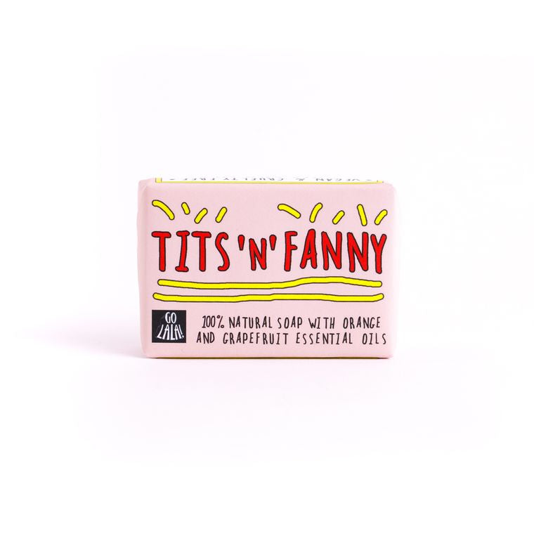 Tits 'n' Fanny Soap Bar - Funny Rude Gift Aromatherapy Vegan Award Winning Go La La