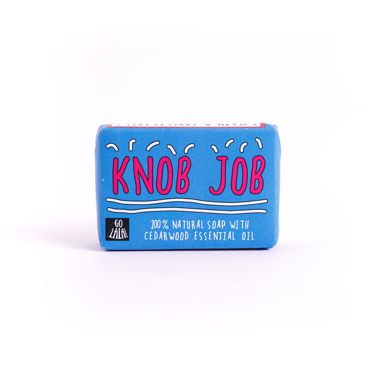 Knob Job Soap Bar - Funny Rude Gift Aromatherapy Vegan Award Winning Go La La